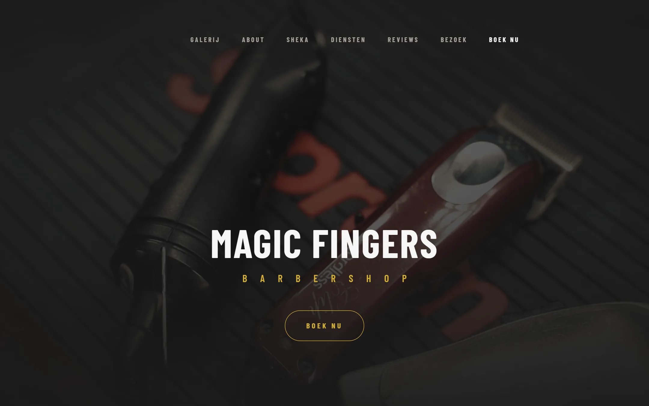 Website von MagicFingers Barbershop
