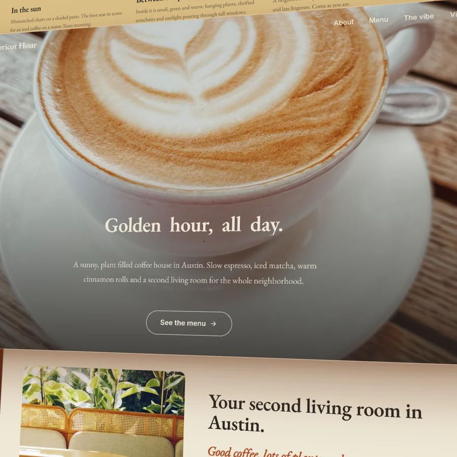 Desktop-Ansicht: Apricot Hour