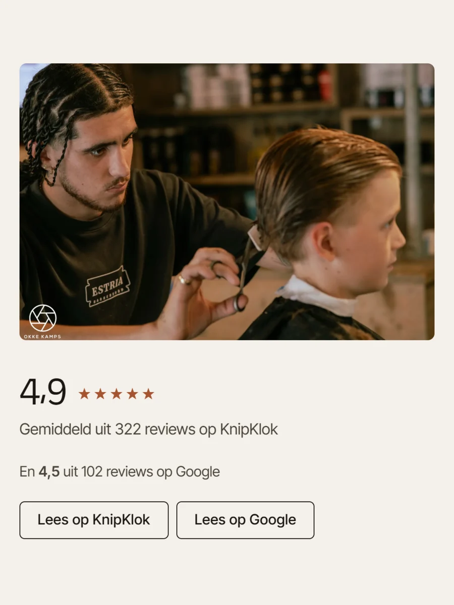Desktop-Ansicht: Estria Barbershop