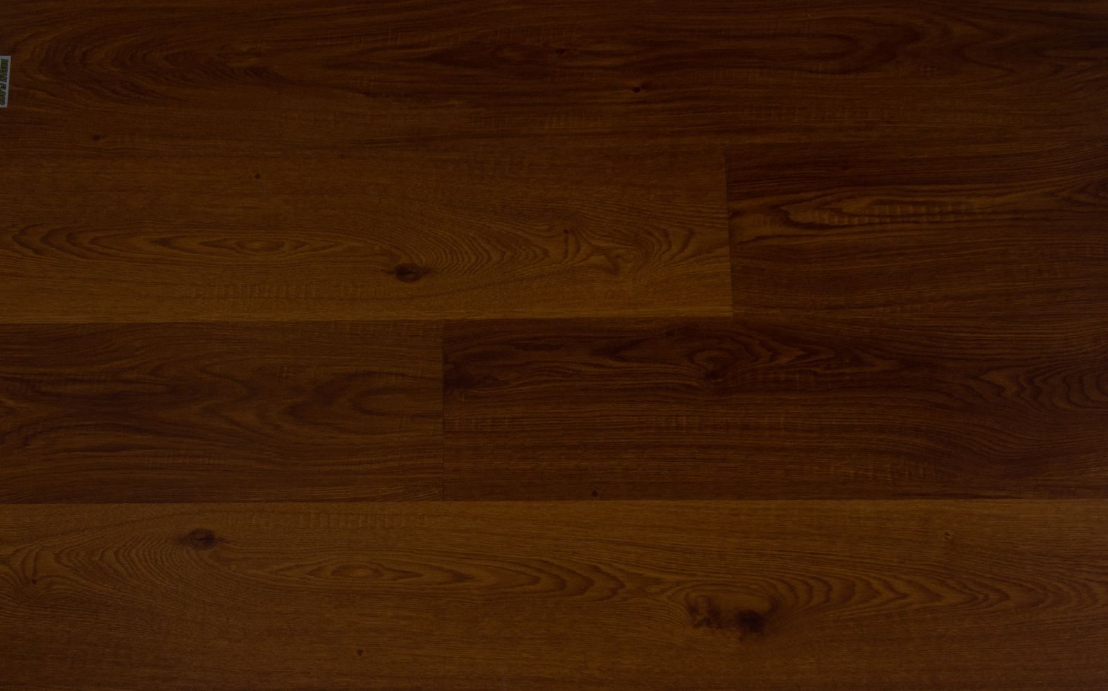 Sample of dark stained oak planks